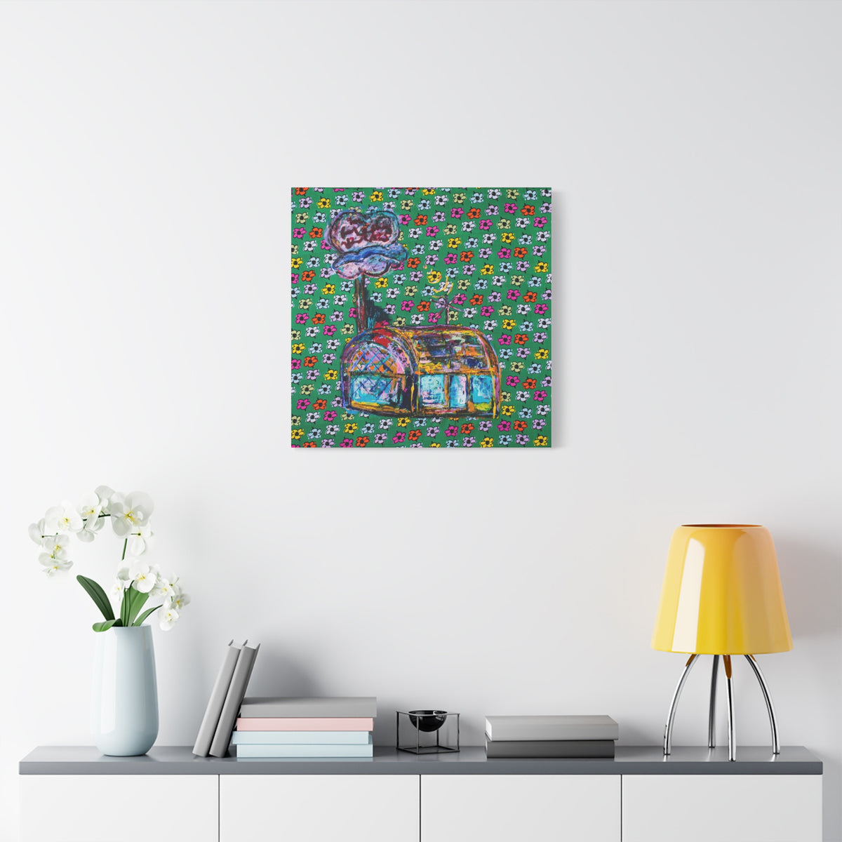 The Krusty Krab Matte Canvas, Stretched, 1.25" product image - artwork by Madeline LeBlanc / Making Madi