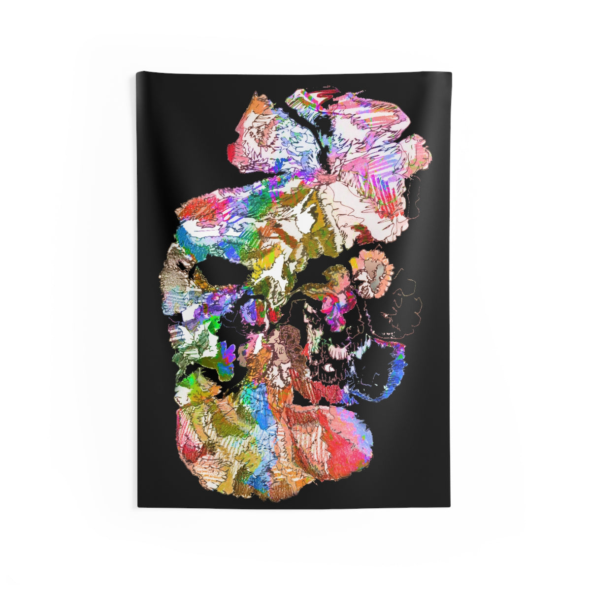 Goodnight Flora Wall Tapestry — original artwork by Madeline LeBlanc