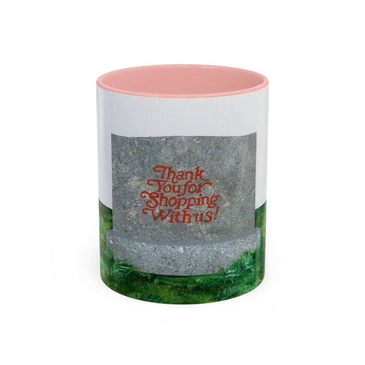 Shop Til' You Drop Accent Coffee Mug (11 oz) product image - artwork by Madeline LeBlanc / Making Madi