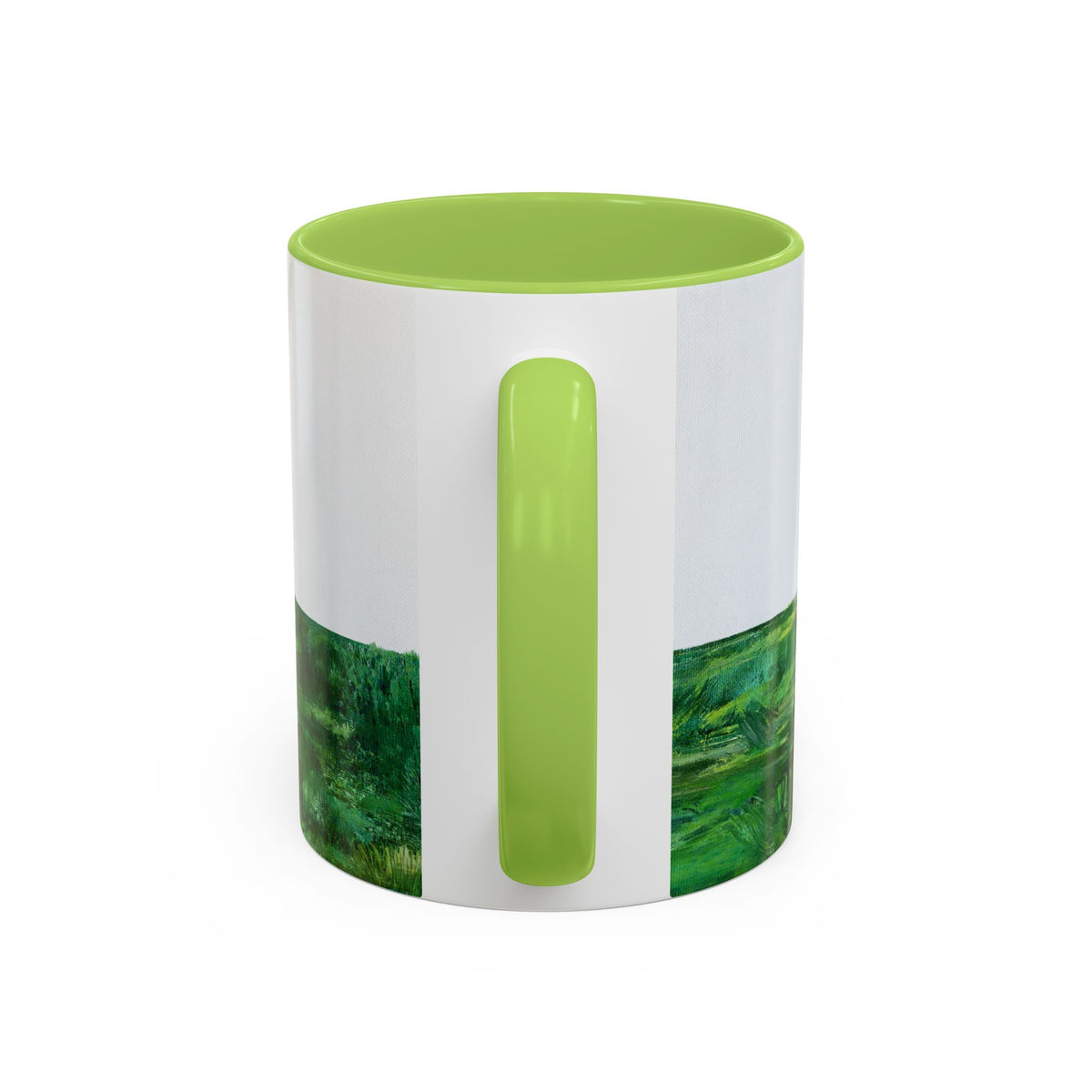 Shop Til' You Drop Accent Coffee Mug (11 oz) product image - artwork by Madeline LeBlanc / Making Madi