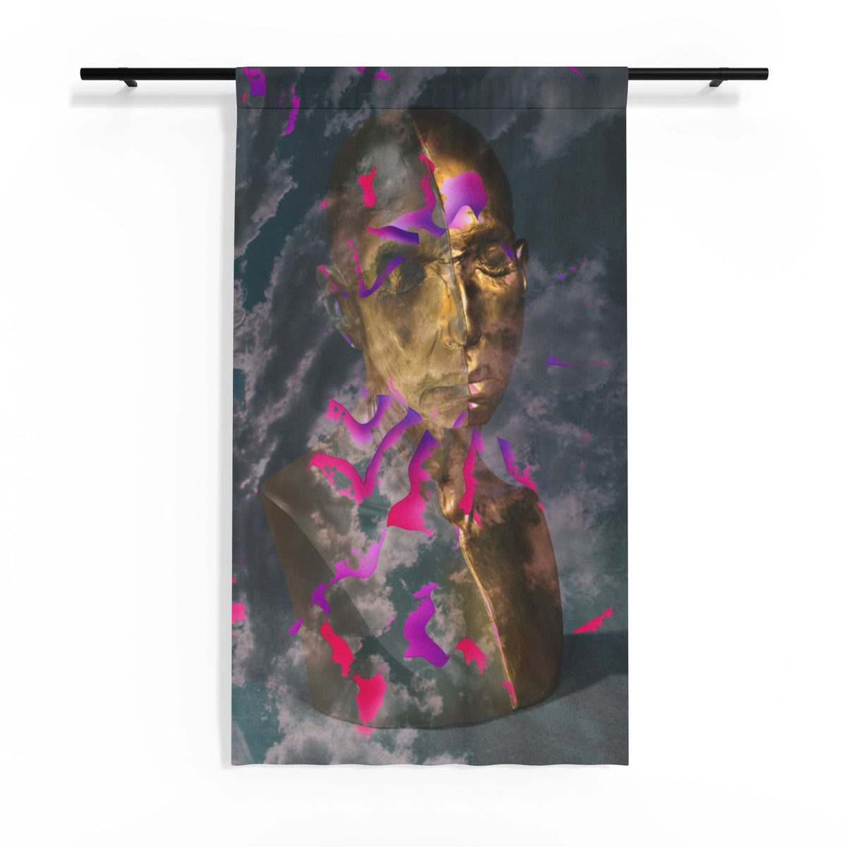 Inner Beauty Sheer Window Curtain product image - artwork by Madeline LeBlanc / Making Madi