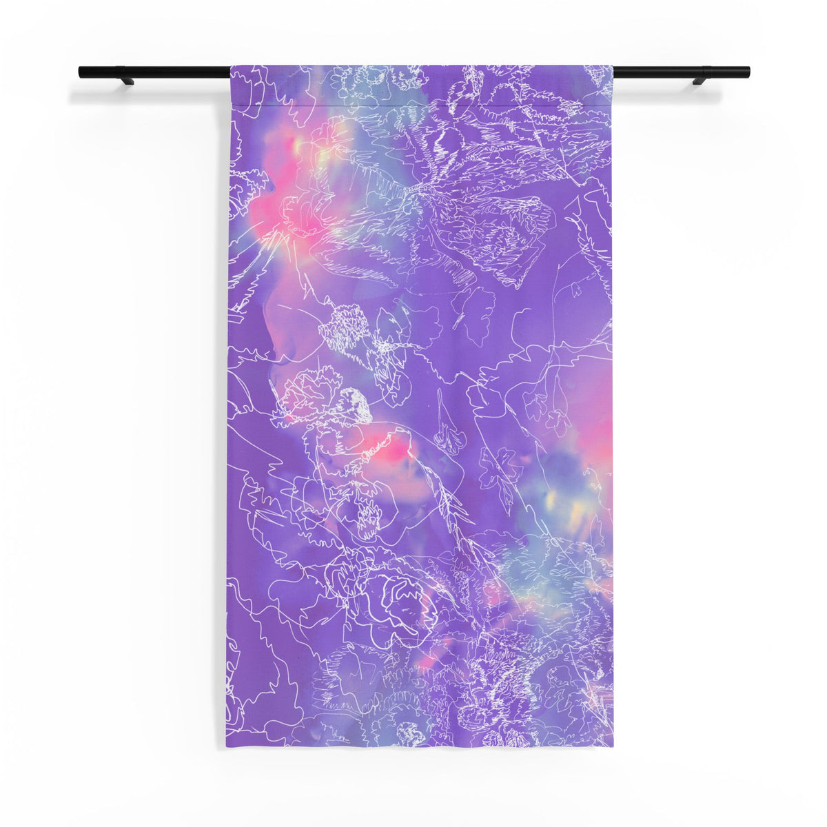 Amethyst Sheer Window Curtain product image - artwork by Madeline LeBlanc / Making Madi