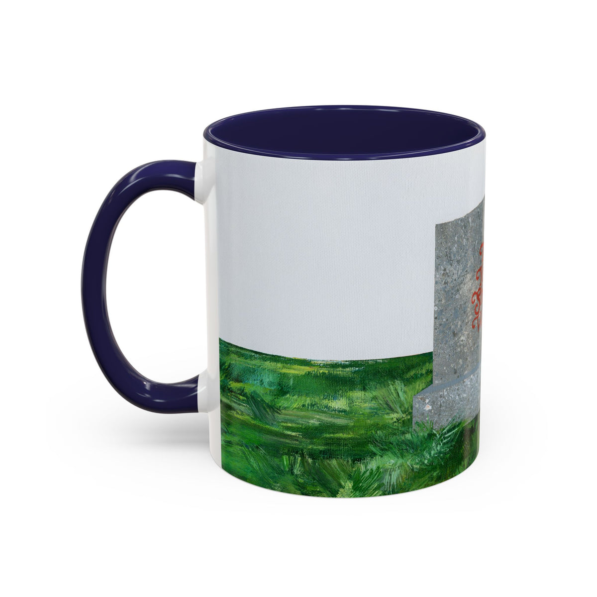 Shop Til' You Drop Accent Coffee Mug (11 oz) product image - artwork by Madeline LeBlanc / Making Madi