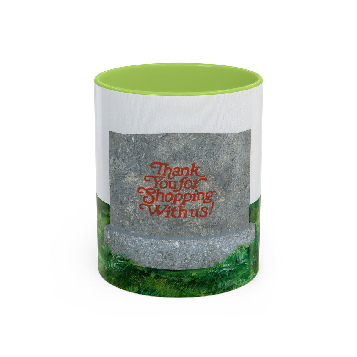 Shop Til' You Drop Accent Coffee Mug (11 oz) product image - artwork by Madeline LeBlanc / Making Madi