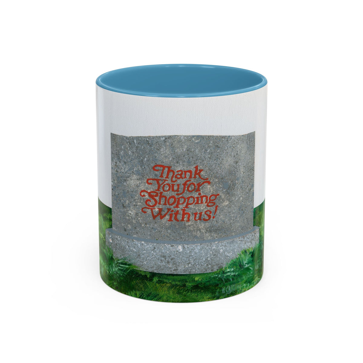Shop Til' You Drop Accent Coffee Mug (11 oz) product image - artwork by Madeline LeBlanc / Making Madi