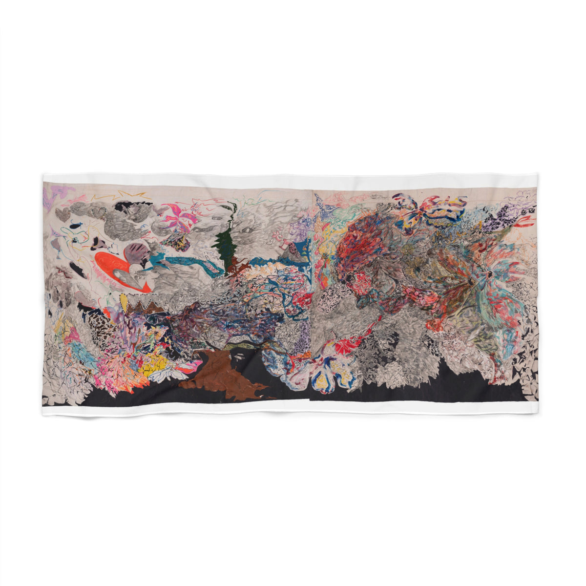 Mom's Starry Beach Towel product image - artwork by Madeline LeBlanc / Making Madi