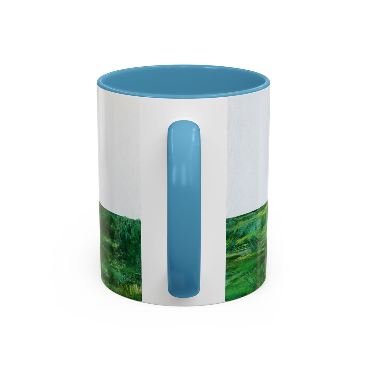Shop Til' You Drop Accent Coffee Mug (11 oz) product image - artwork by Madeline LeBlanc / Making Madi