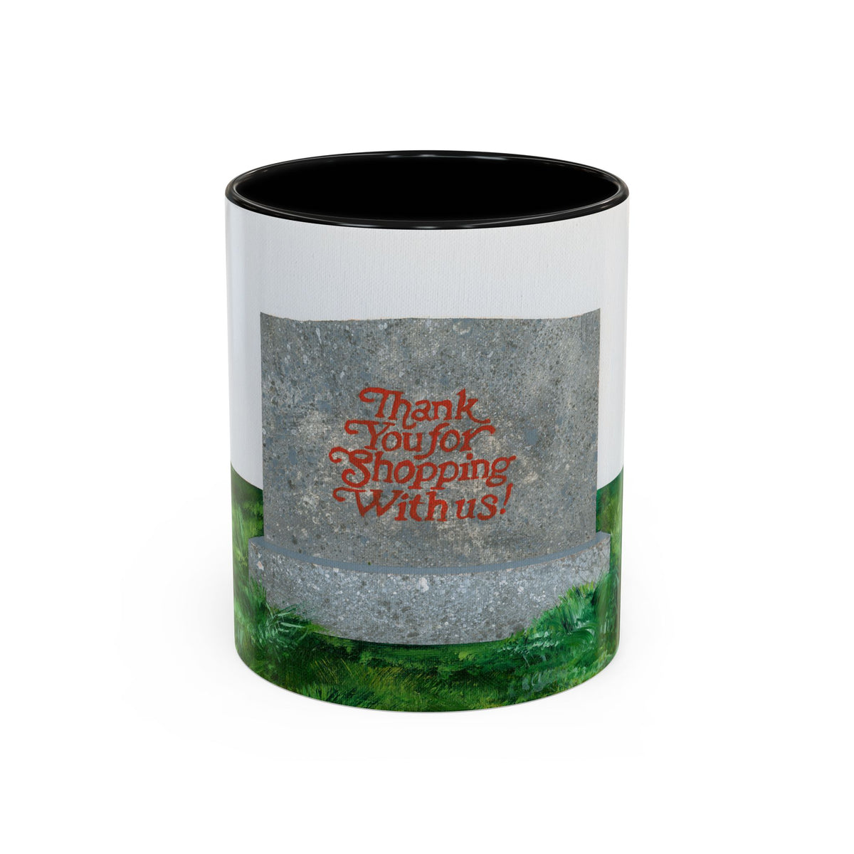 Shop Til' You Drop Accent Coffee Mug (11 oz) product image - artwork by Madeline LeBlanc / Making Madi