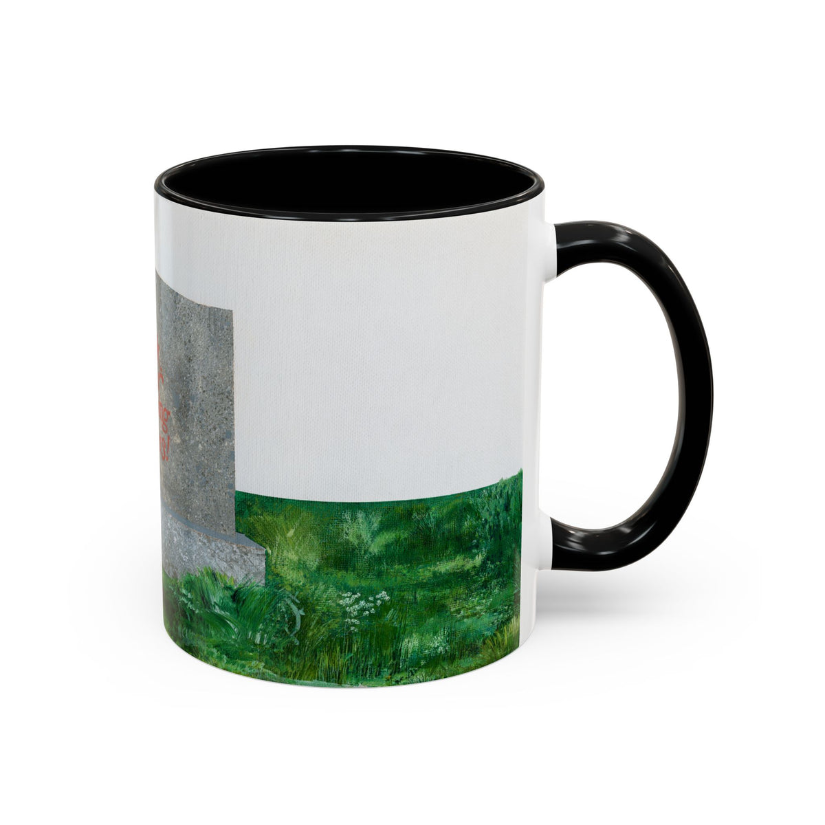 Shop Til' You Drop Accent Coffee Mug (11 oz) product image - artwork by Madeline LeBlanc / Making Madi