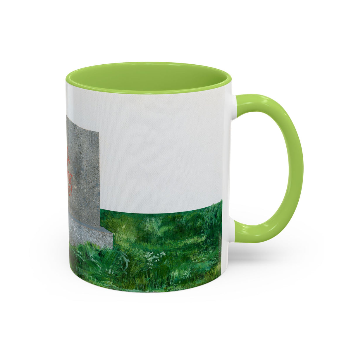 Shop Til' You Drop Accent Coffee Mug (11 oz) product image - artwork by Madeline LeBlanc / Making Madi
