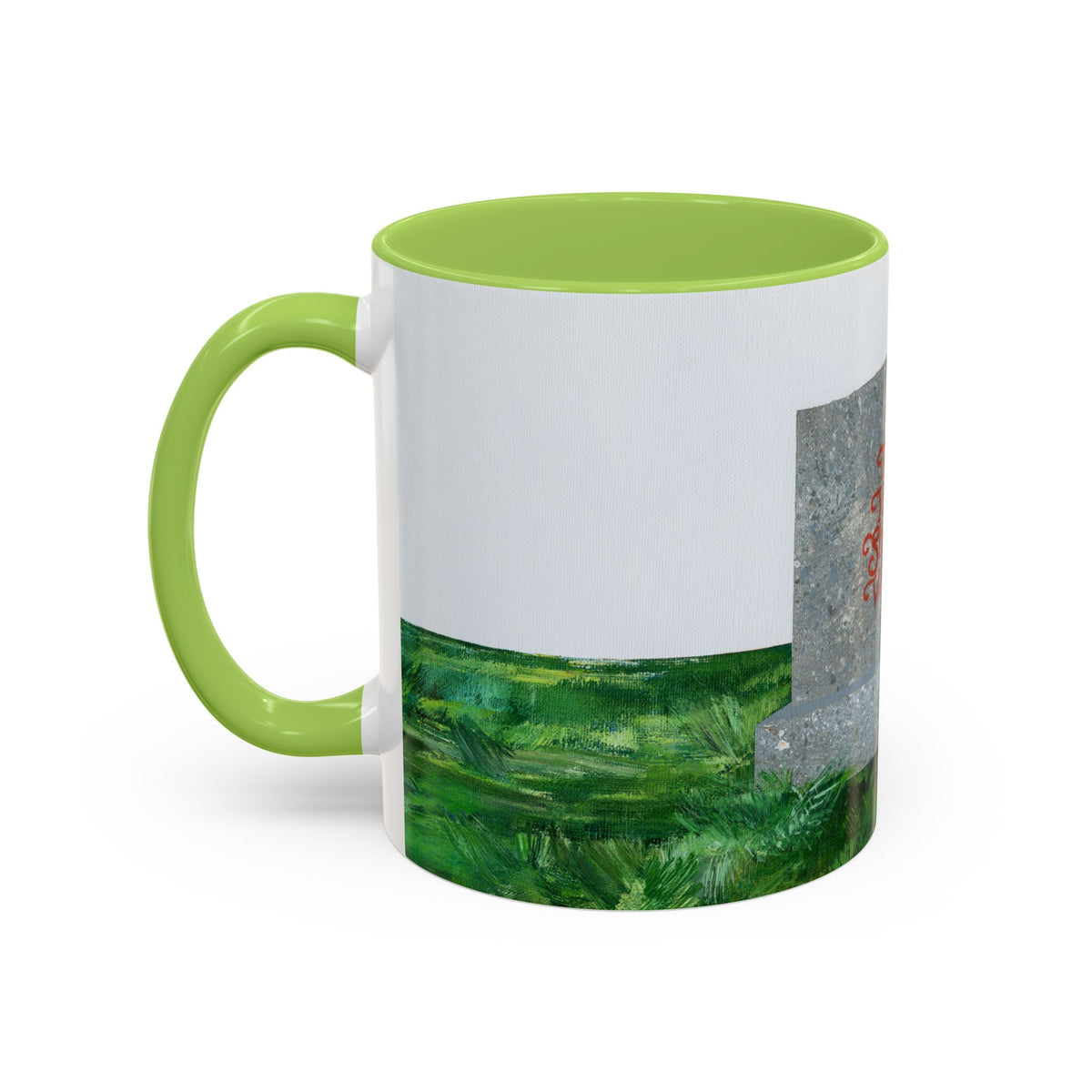 Shop Til' You Drop Accent Coffee Mug (11 oz) product image - artwork by Madeline LeBlanc / Making Madi