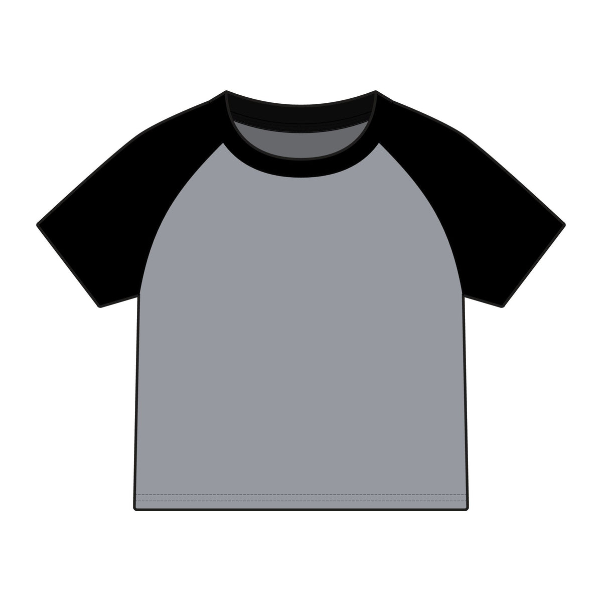 Child Star Women's Micro Rib Raglan Baby Tee product image - artwork by Madeline LeBlanc / Making Madi