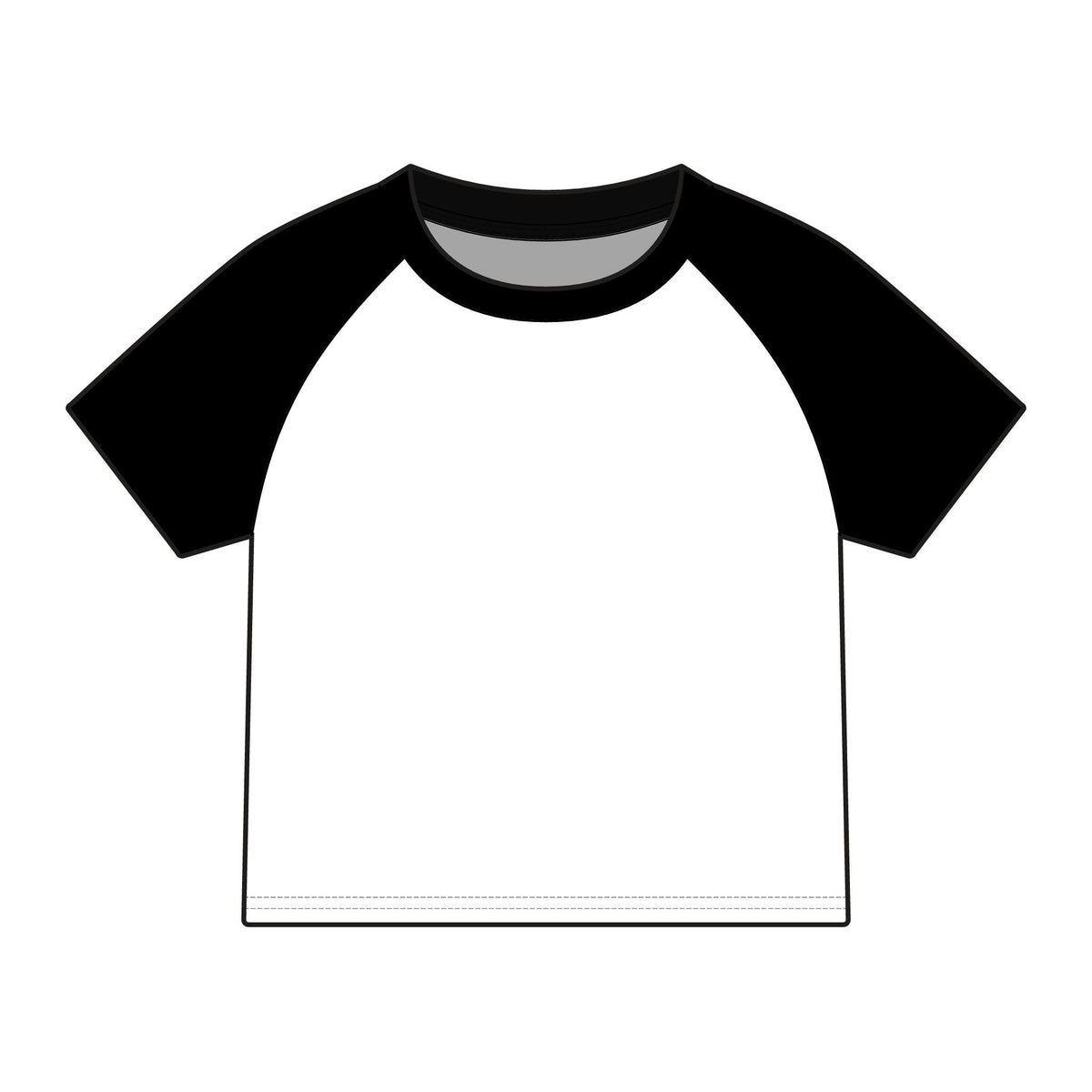 Child Star Women's Micro Rib Raglan Baby Tee product image - artwork by Madeline LeBlanc / Making Madi