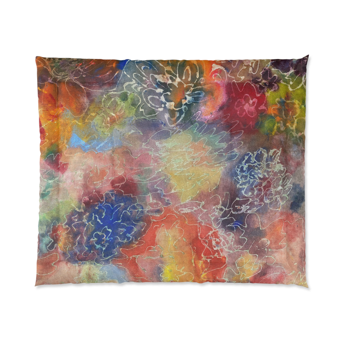 Rebirth Comforter product image - artwork by Madeline LeBlanc / Making Madi