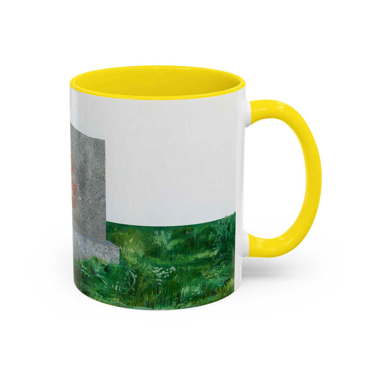Shop Til' You Drop Accent Coffee Mug (11 oz) product image - artwork by Madeline LeBlanc / Making Madi