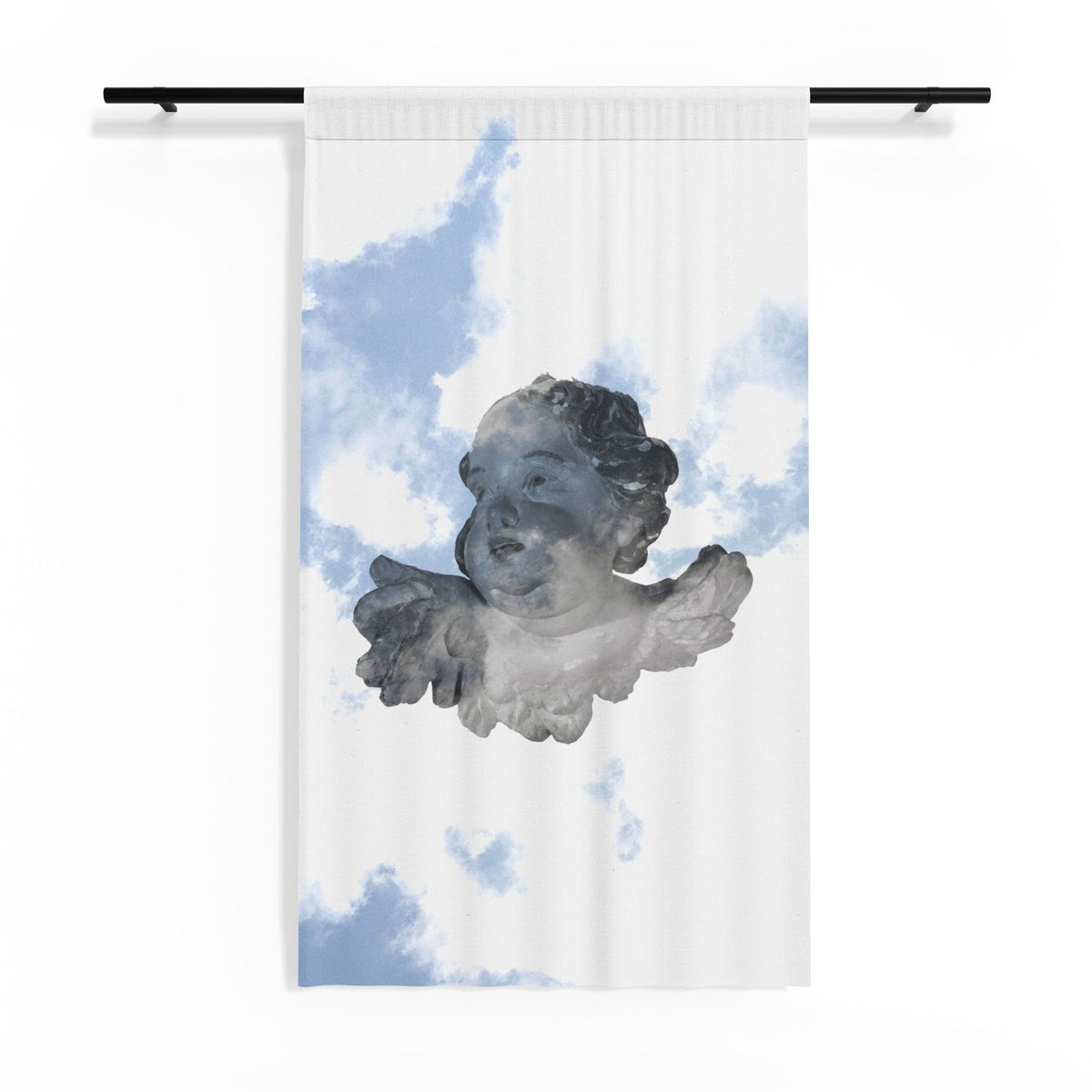 Peace On Earth Sheer Window Curtain product image - artwork by Madeline LeBlanc / Making Madi