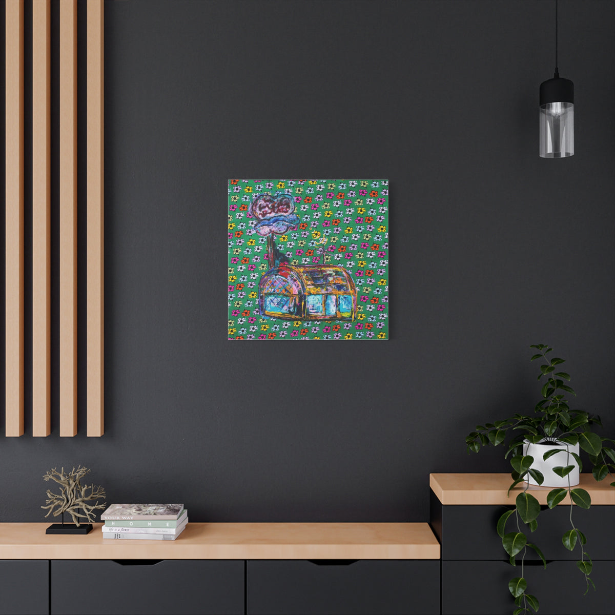 The Krusty Krab Matte Canvas, Stretched, 1.25" product image - artwork by Madeline LeBlanc / Making Madi