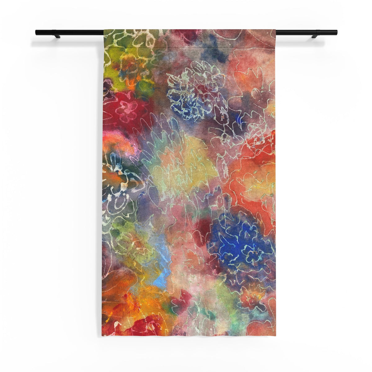 Rebirth Sheer Window Curtain product image - artwork by Madeline LeBlanc / Making Madi