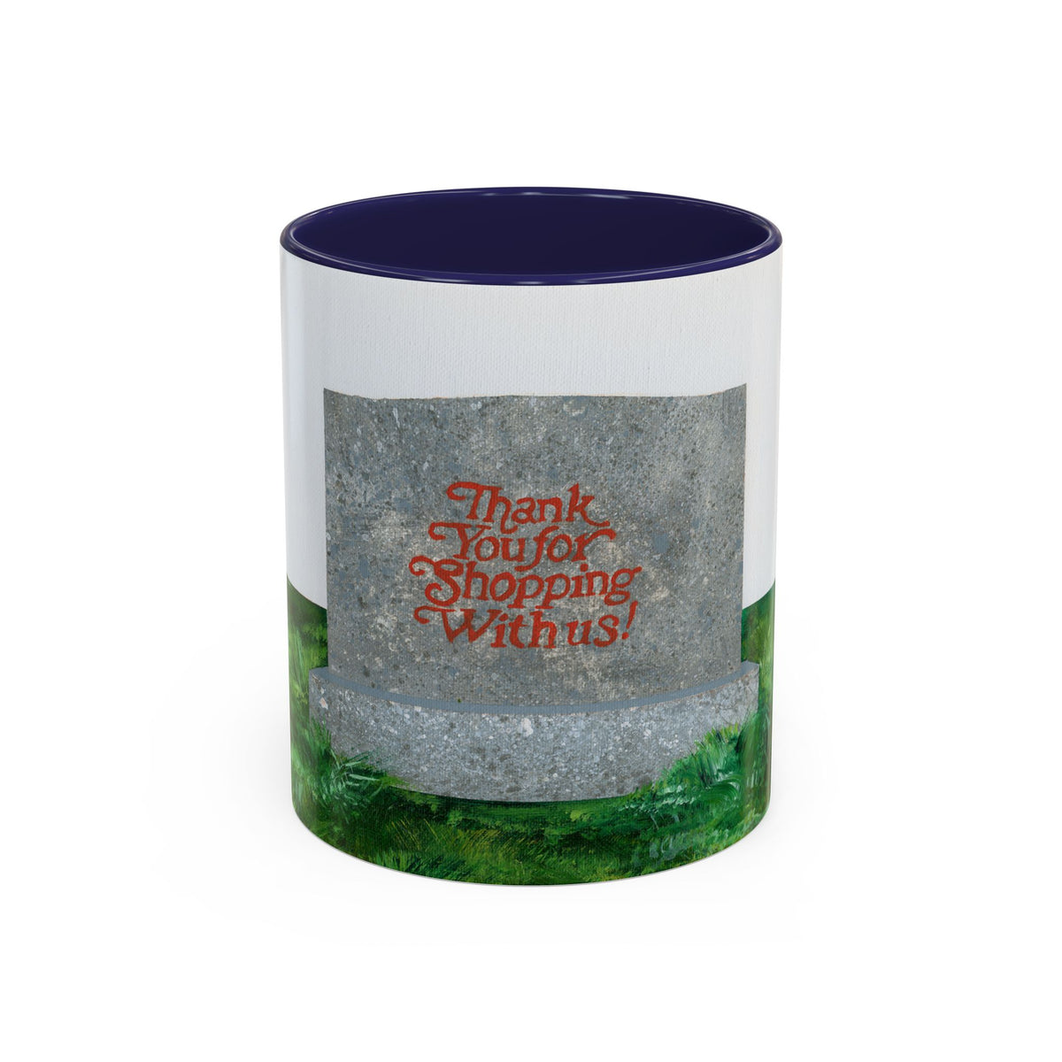 Shop Til' You Drop Accent Coffee Mug (11 oz) product image - artwork by Madeline LeBlanc / Making Madi