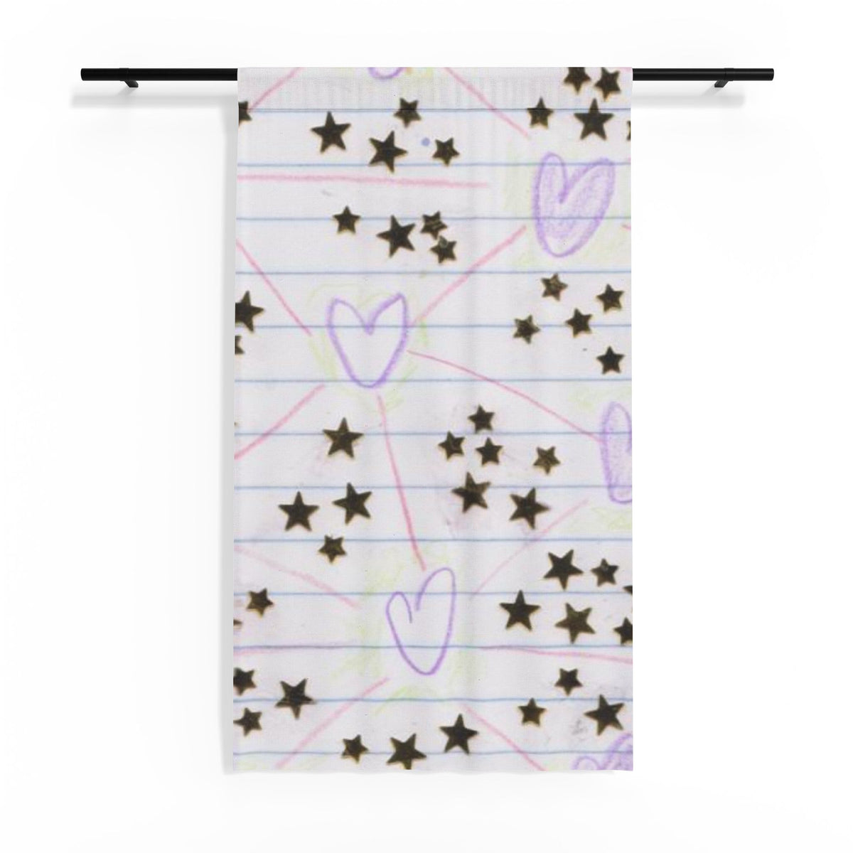 Dear Diary Sheer Window Curtain product image - artwork by Madeline LeBlanc / Making Madi
