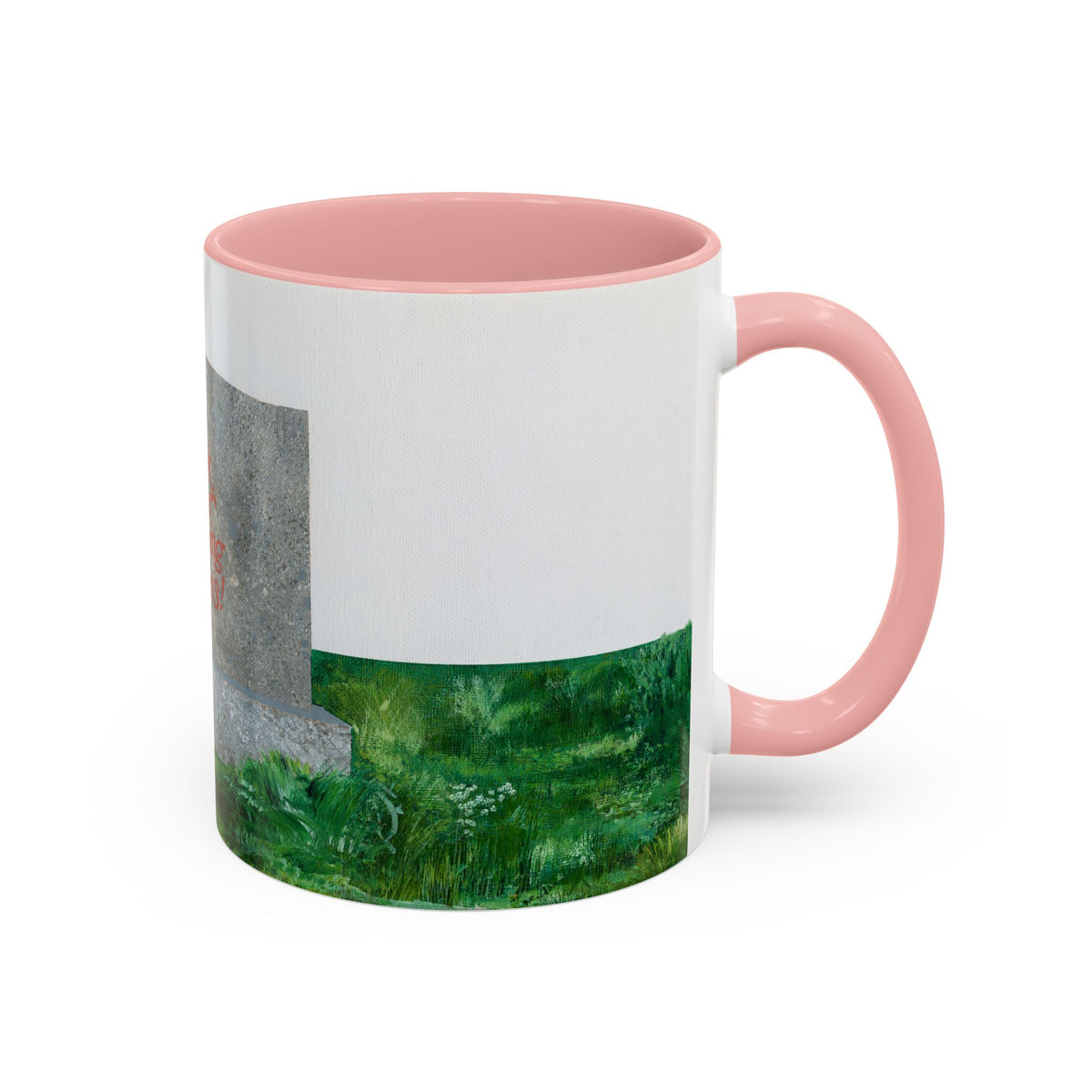 Shop Til' You Drop Accent Coffee Mug (11 oz) product image - artwork by Madeline LeBlanc / Making Madi