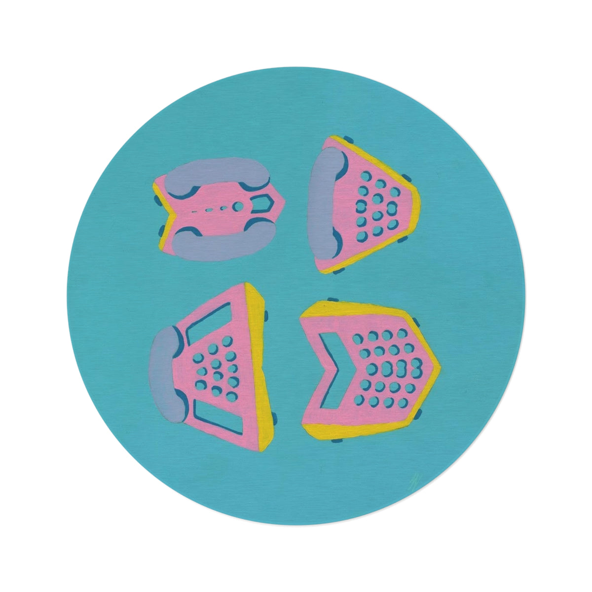 Call Me Round Rug product image - artwork by Madeline LeBlanc / Making Madi