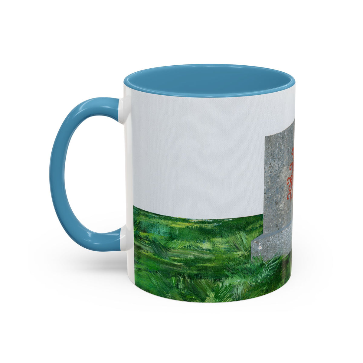 Shop Til' You Drop Accent Coffee Mug (11 oz) product image - artwork by Madeline LeBlanc / Making Madi