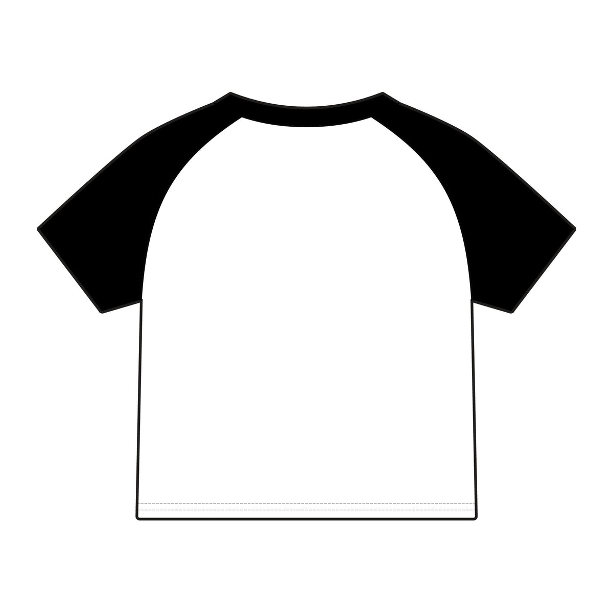 Child Star Women's Micro Rib Raglan Baby Tee product image - artwork by Madeline LeBlanc / Making Madi