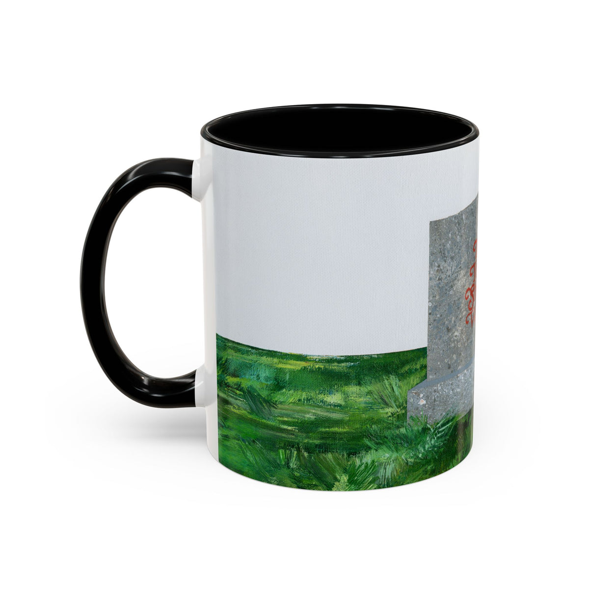 Shop Til' You Drop Accent Coffee Mug (11 oz) product image - artwork by Madeline LeBlanc / Making Madi