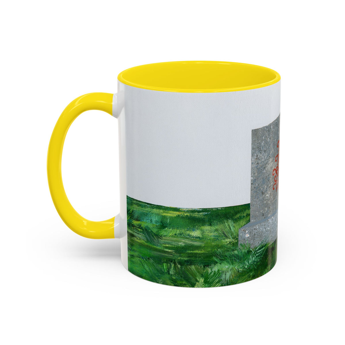 Shop Til' You Drop Accent Coffee Mug (11 oz) product image - artwork by Madeline LeBlanc / Making Madi