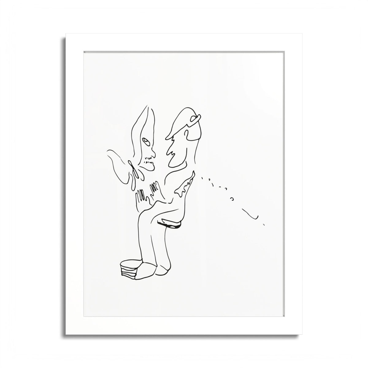 Light and Dark Colorable Framed Print product image - artwork by Madeline LeBlanc / Making Madi