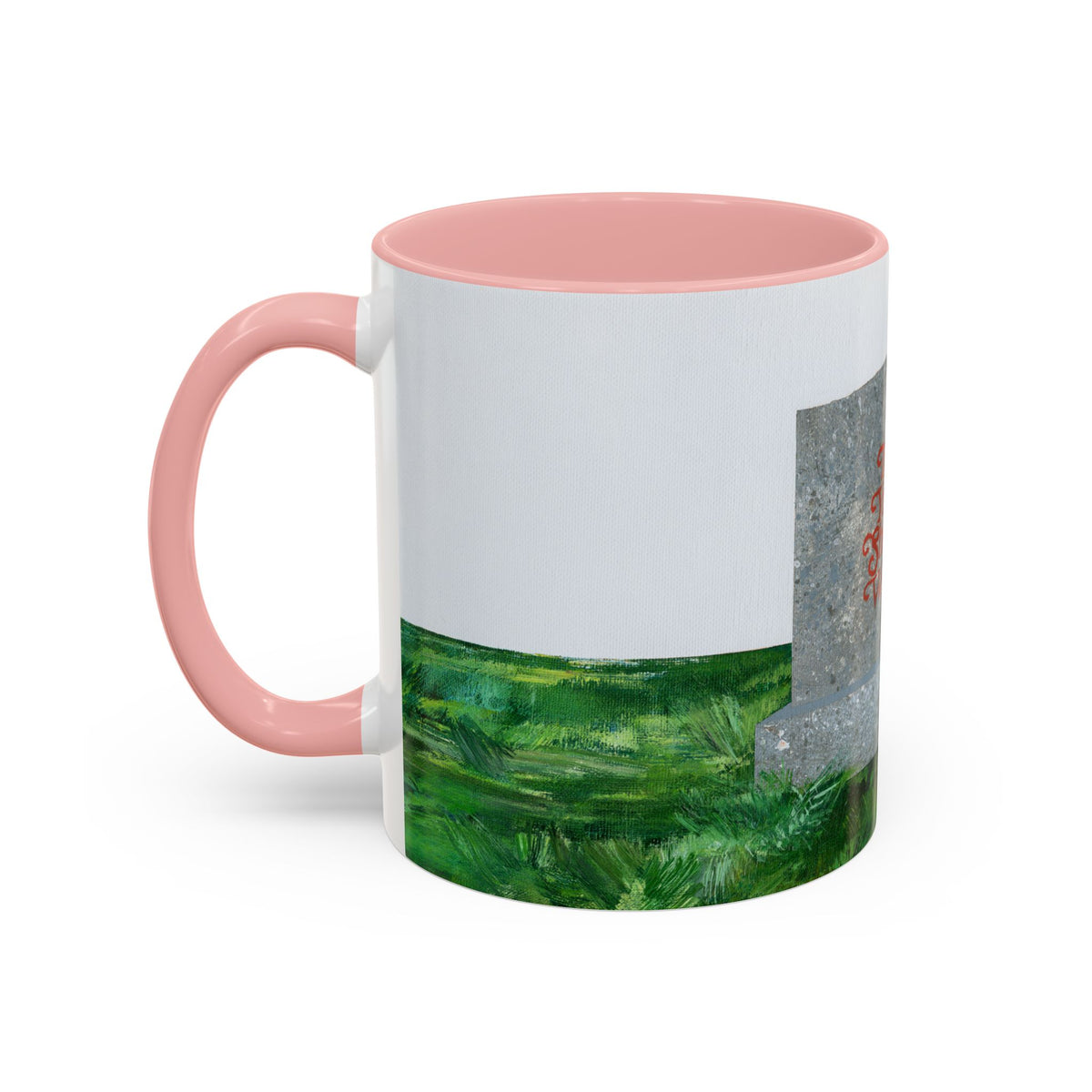 Shop Til' You Drop Accent Coffee Mug (11 oz) product image - artwork by Madeline LeBlanc / Making Madi