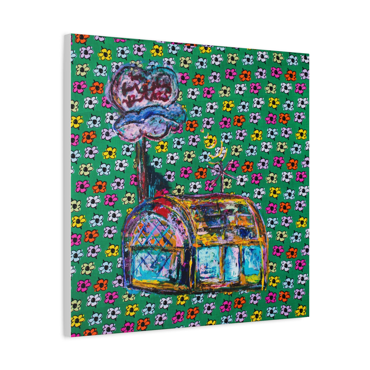 The Krusty Krab Matte Canvas, Stretched, 1.25" product image - artwork by Madeline LeBlanc / Making Madi