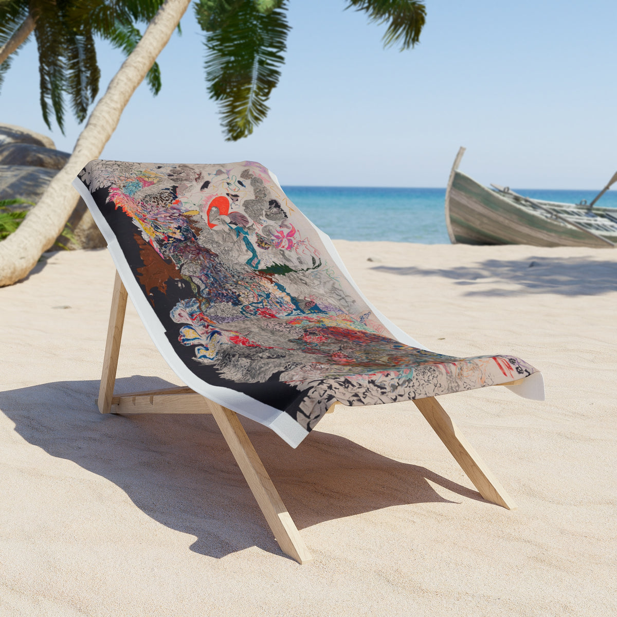 Mom's Starry Beach Towel — original artwork by Madeline LeBlanc