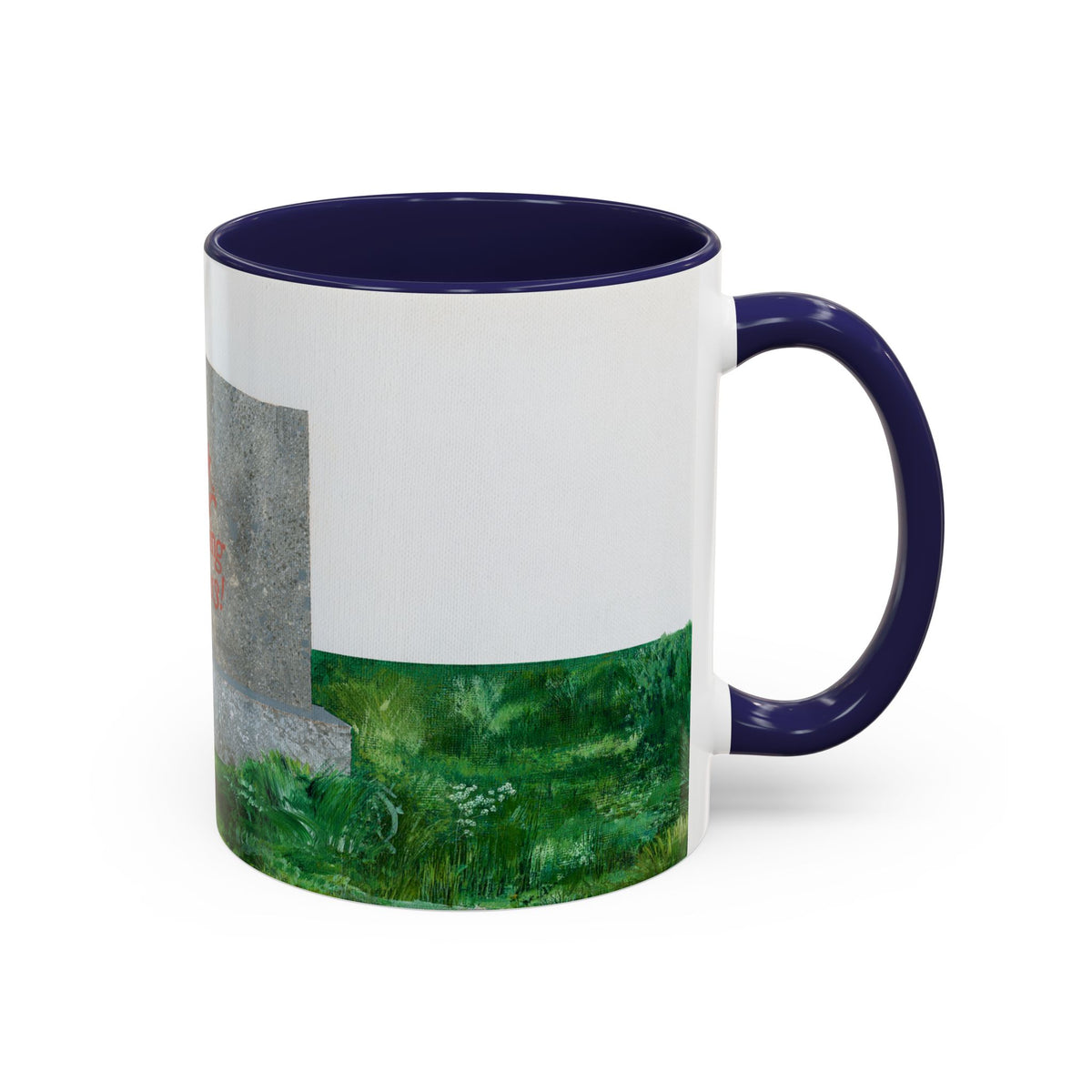 Shop Til' You Drop Accent Coffee Mug (11 oz) product image - artwork by Madeline LeBlanc / Making Madi