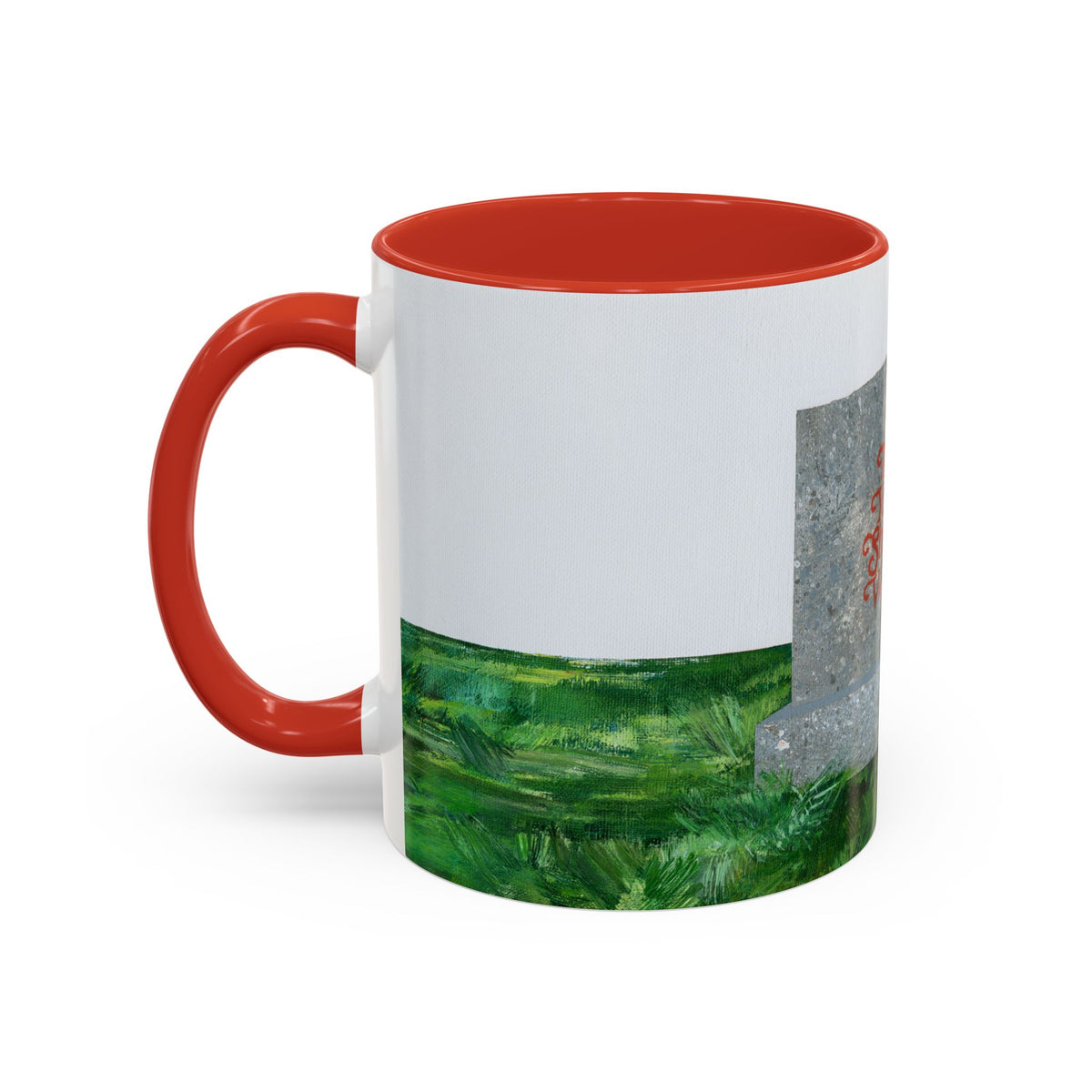 Shop Til' You Drop Accent Coffee Mug (11 oz) product image - artwork by Madeline LeBlanc / Making Madi