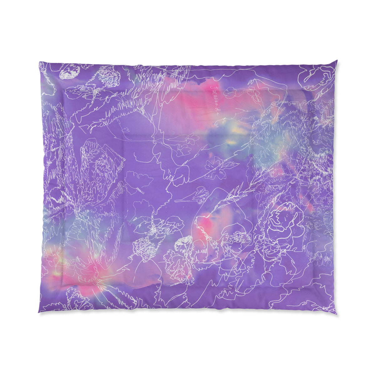 Amethyst Comforter product image - artwork by Madeline LeBlanc / Making Madi