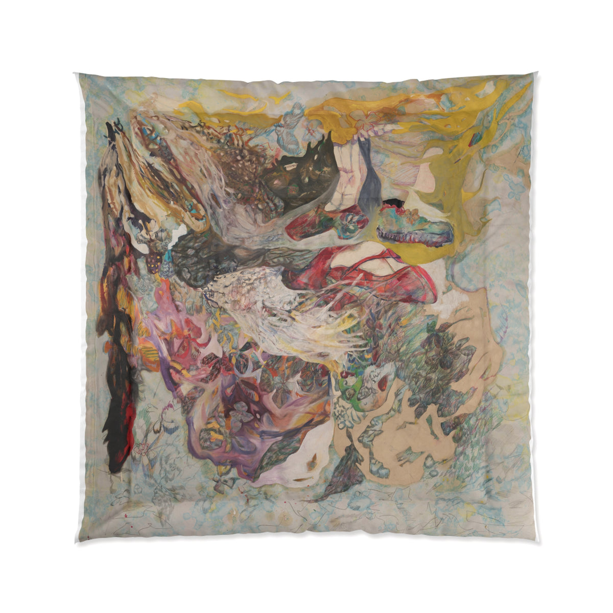 Secret Garden Comforter product image - artwork by Madeline LeBlanc / Making Madi