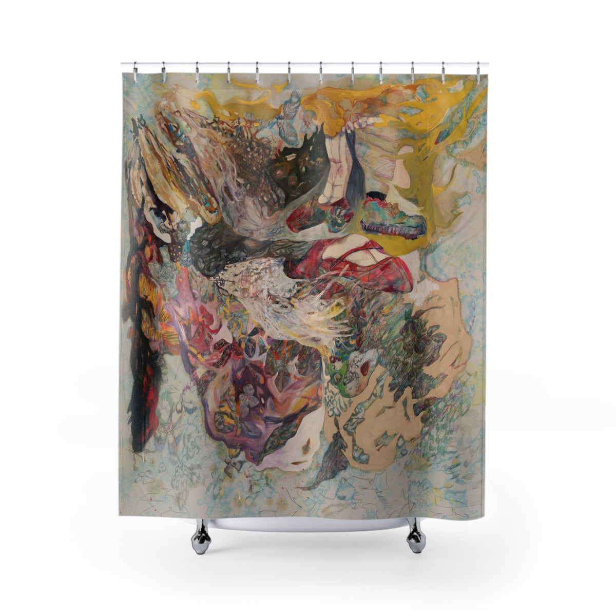 Secret Garden Shower Curtains — original artwork by Madeline LeBlanc