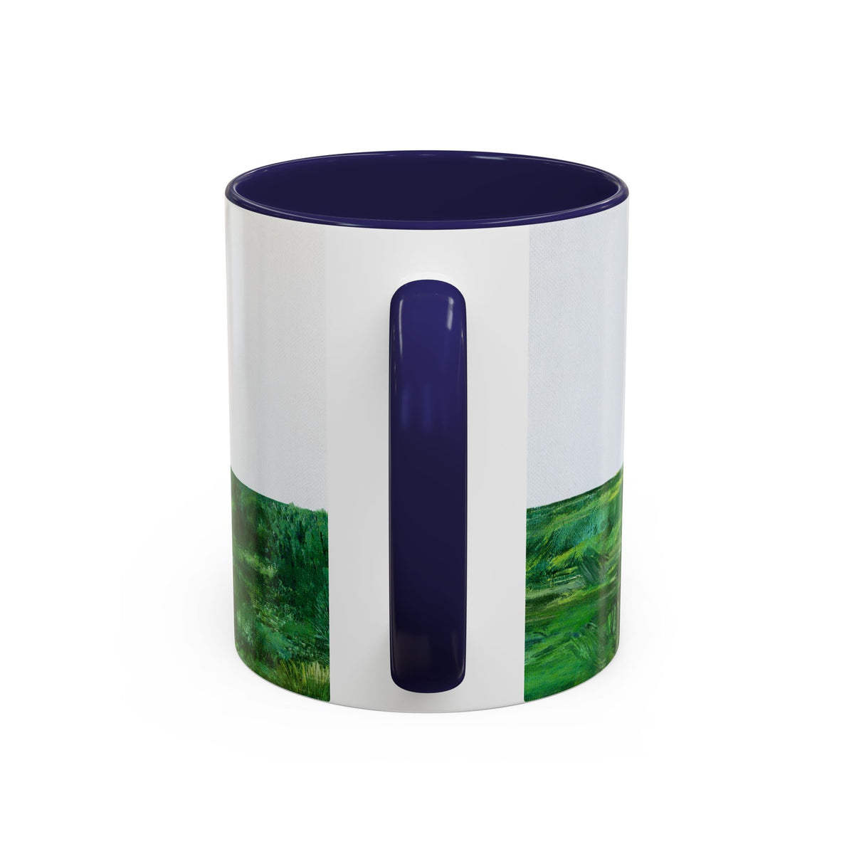 Shop Til' You Drop Accent Coffee Mug (11 oz) product image - artwork by Madeline LeBlanc / Making Madi