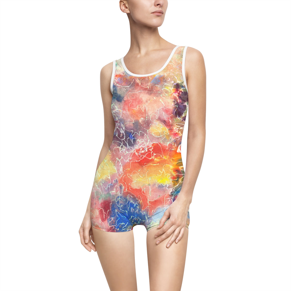 Rebirth Vintage Swimsuit — original artwork by Madeline LeBlanc