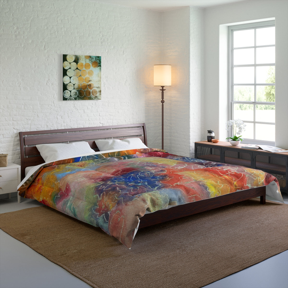 Rebirth Comforter — original artwork by Madeline LeBlanc