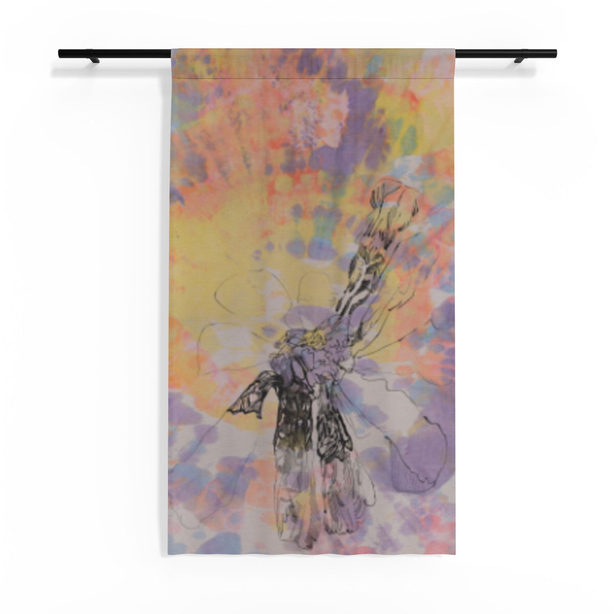Common Daisy Sheer Window Curtain product image - artwork by Madeline LeBlanc / Making Madi