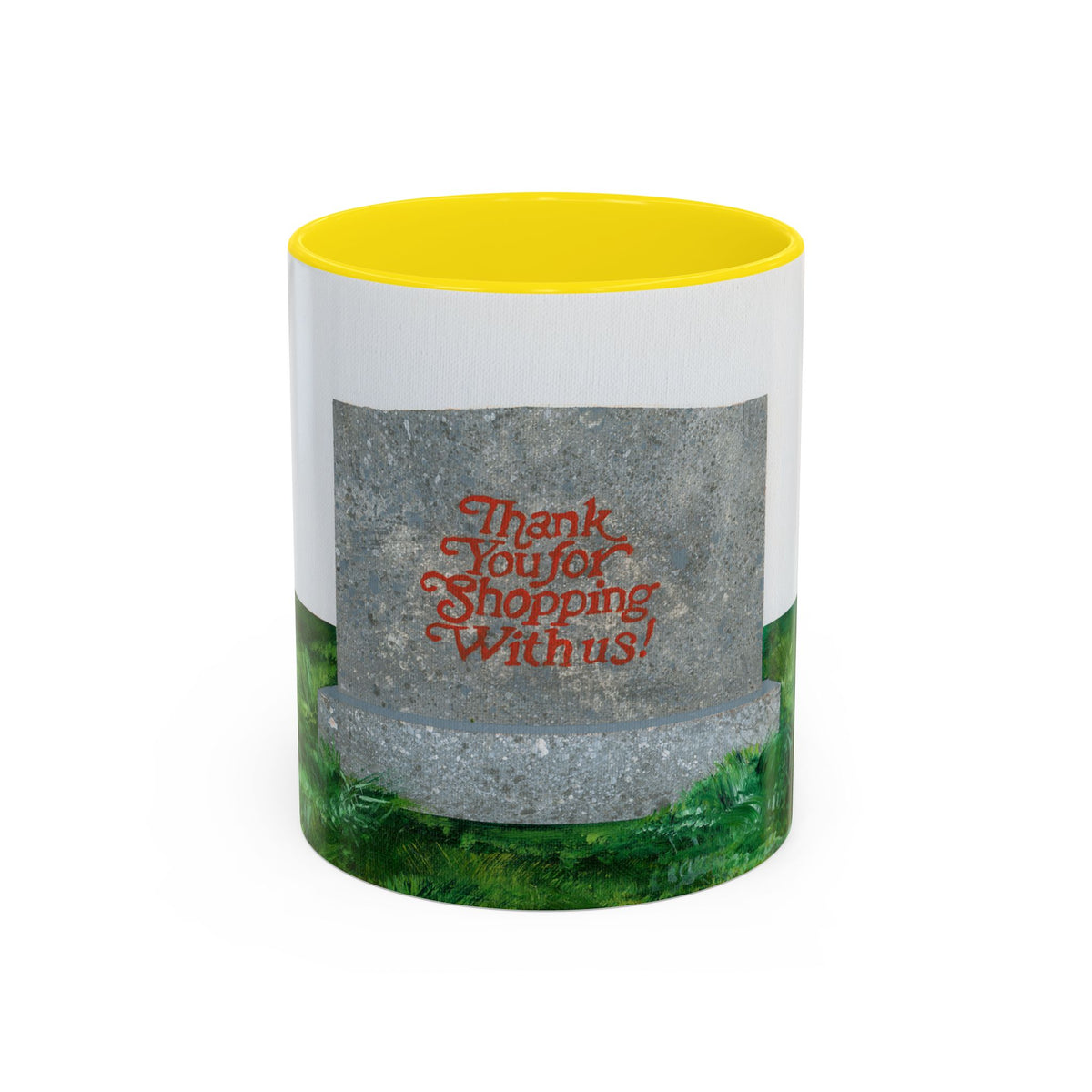 Shop Til' You Drop Accent Coffee Mug (11 oz) product image - artwork by Madeline LeBlanc / Making Madi