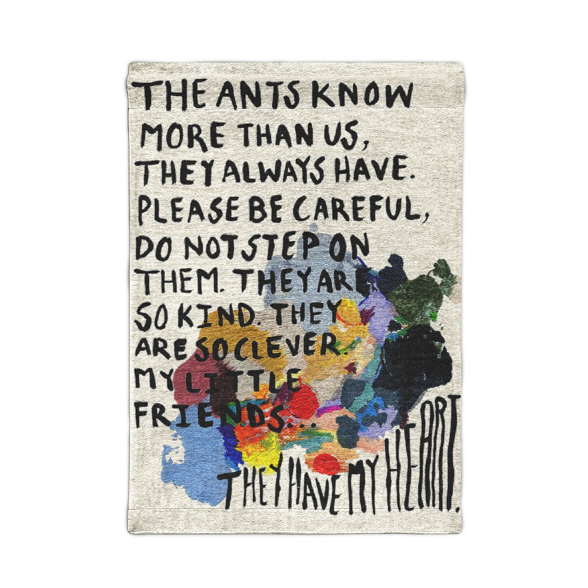 The Ants Know More Woven Wall Tapestry — original artwork by Madeline LeBlanc