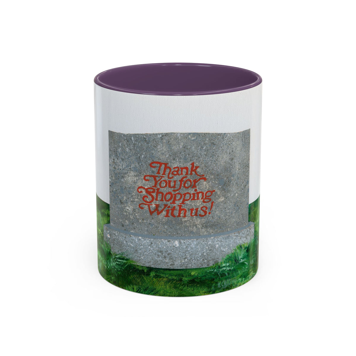 Shop Til' You Drop Accent Coffee Mug (11 oz) product image - artwork by Madeline LeBlanc / Making Madi