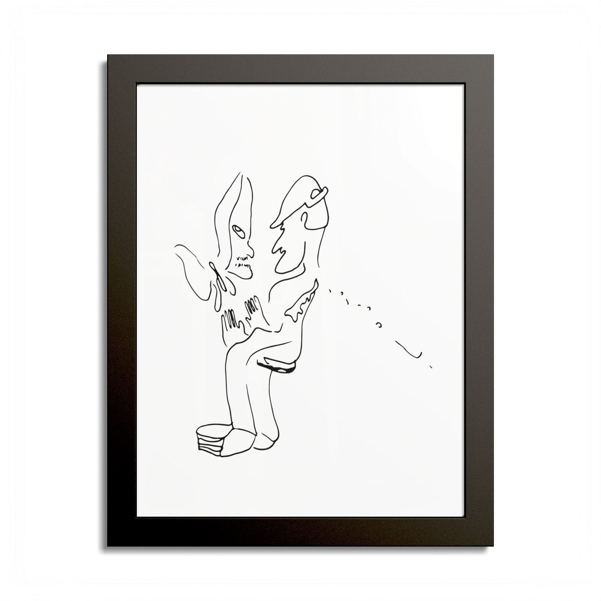 Light and Dark Colorable Framed Print product image - artwork by Madeline LeBlanc / Making Madi
