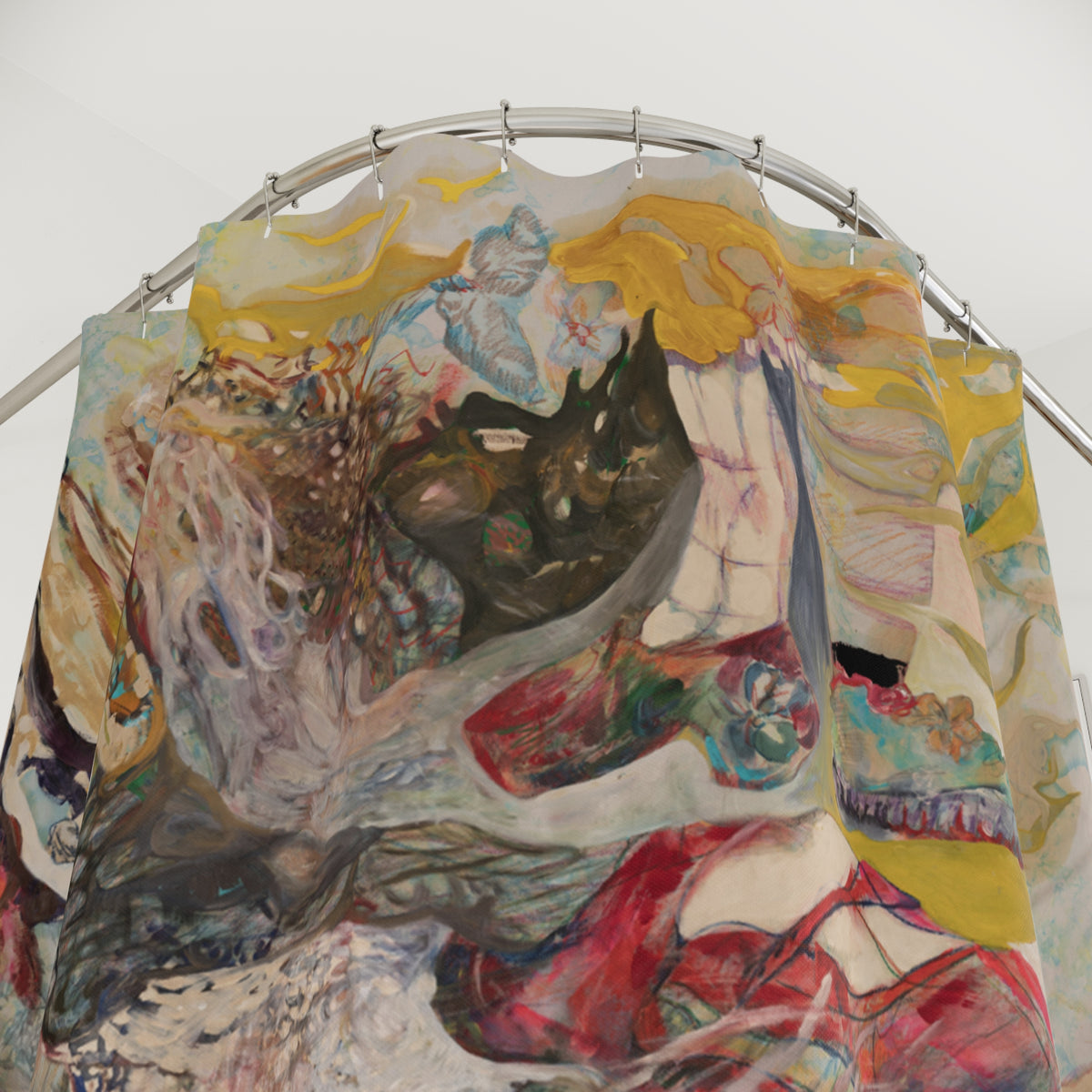 Secret Garden Shower Curtains product image - artwork by Madeline LeBlanc / Making Madi