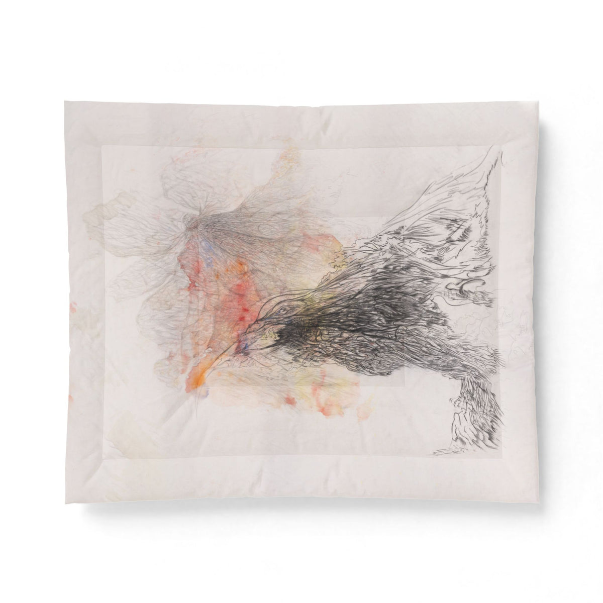 There Are No Words Cotton Comforter — original artwork by Madeline LeBlanc