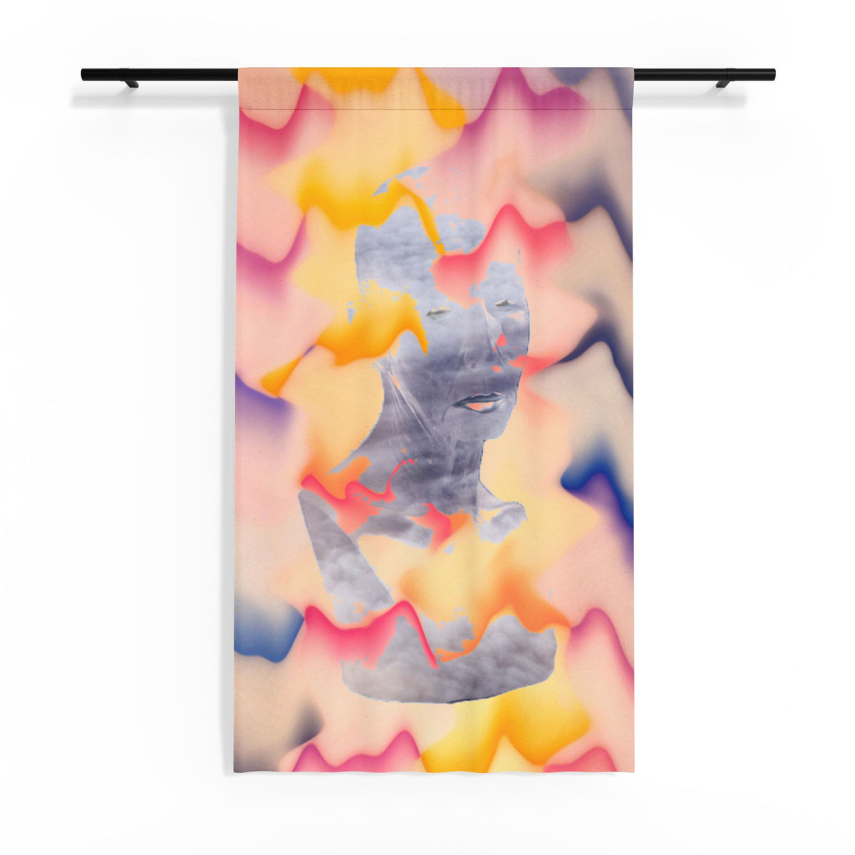 In The Haze Sheer Window Curtain product image - artwork by Madeline LeBlanc / Making Madi